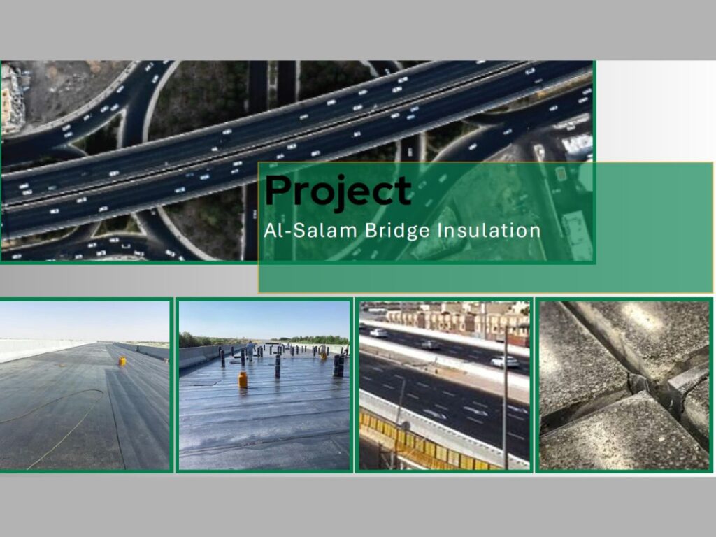 Bridge waterproofing and insulation works for Al Salam Bridge in Jeddah
