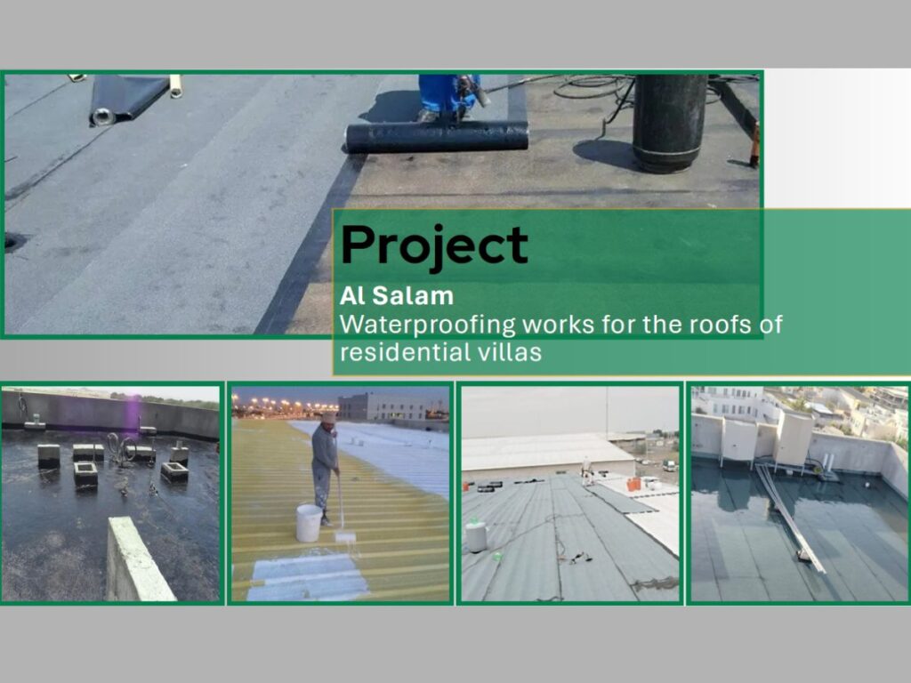 Projects Roof waterproofing works for residential villas in Al Salam, Jeddah