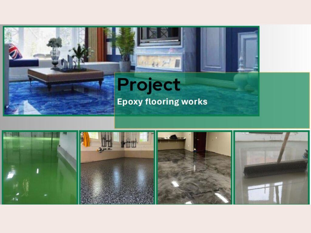 Projects Industrial and residential epoxy flooring installation in Jeddah
