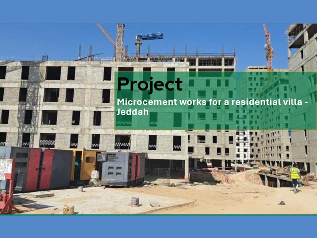 Projects Microcement coating and waterproofing works for residential buildings in Jeddah